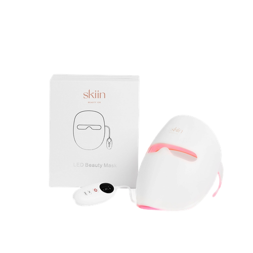 LED face mask for at home use. image with box - skiin beauty co