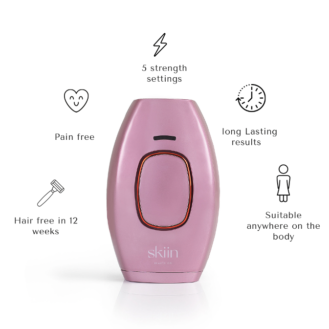 IPL hair removal device for at home use. features - skiin beauty co