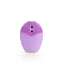 Automatic, silicone face cleansing beauty device for clear skin. Purple colour - skiin beauty co